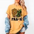 Cute Camo Pre K Back To School Teacher Kid Preschool Women's Comfort Colors T-Shirt Mustard