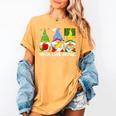 Cute Gnomes Teach Love And Inspire Back To School Teacher Women's Comfort Colors T-Shirt Mustard Cute Gnomes Teach Love And Inspire Back To School Teacher Women's Comfort Colors T-Shirt Mustard