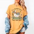 Cute Goose It's A Beautiful Day To Teach 1st Grade Teacher Women's Comfort Colors T-Shirt Mustard