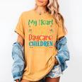 Daycare Children Childcare Provider Teacher PreK Nursery Women's Comfort Colors T-Shirt Mustard