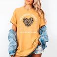 Daycare Provider Teacher Childcare Worker Leopard Heart Fun Women's Comfort Colors T-Shirt Mustard Daycare Provider Teacher Childcare Worker Leopard Heart Fun Women's Comfort Colors T-Shirt Mustard