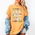 What Are We Doing Today Ghost PE Teacher Team Halloween Women's Comfort Colors T-Shirt Mustard What Are We Doing Today Ghost PE Teacher Team Halloween Women's Comfort Colors T-Shirt Mustard