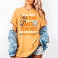 I Don't Need A Costume I'm Math Teacher Costume Halloween Men Women Women's Comfort Colors T-Shirt Mustard