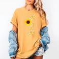 Dragonfly Sunflower Teacher Growth Mindset Choose To Shine Women's Comfort Colors T-Shirt Mustard