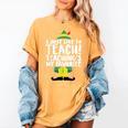 Duble2t I Just Like To Teach Teachings My Favorite Elf Teacher -Adults & -Kids Red Short Sleeve Women's Comfort Colors T-Shirt Mustard
