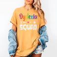 Dyslexia Awareness Month Dyslexia Teacher Therapist Women's Comfort Colors T-Shirt Mustard