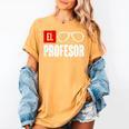 El Professor Money Costume Profesor Glasses Men Teacher Gift Women's Comfort Colors T-Shirt Mustard