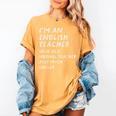 English Teacher Definition Women's Comfort Colors T-Shirt Mustard