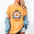 Espooky Vibes Spanish Mexican Halloween Ghost Teachers Women's Comfort Colors T-Shirt Mustard Espooky Vibes Spanish Mexican Halloween Ghost Teachers Women's Comfort Colors T-Shirt Mustard