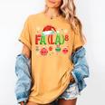 FA LA 8 Christmas Santa FA La Math Teacher Student Women's Comfort Colors T-Shirt Mustard