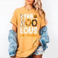Faboolous ESL ESOL Teacher Spooky Teacher Halloween Costume For Men Women Women's Comfort Colors T-Shirt Mustard
