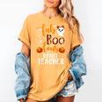 Faboolous INFANT Teacher Halloween Women's Comfort Colors T-Shirt Mustard