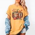 Fall Book Pumpkin Retro Reading Halloween Teacher Women's Comfort Colors T-Shirt Mustard Fall Book Pumpkin Retro Reading Halloween Teacher Women's Comfort Colors T-Shirt Mustard