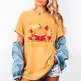 Fall In Love With Learning Pumpkin Thanksgiving Teacher Fall Women's Comfort Colors T-Shirt Mustard