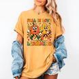 Fall In Love With Learning Thanksgiving Teacher Student Women's Comfort Colors T-Shirt Mustard Fall In Love With Learning Thanksgiving Teacher Student Women's Comfort Colors T-Shirt Mustard