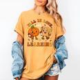 Fall In Love With Reading Book Autumn Pumpkins And Teachers Women's Comfort Colors T-Shirt Mustard Fall In Love With Reading Book Autumn Pumpkins And Teachers Women's Comfort Colors T-Shirt Mustard
