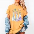 Flowers Test Tube Chemistry Student Science Teacher Women Women's Comfort Colors T-Shirt Mustard Flowers Test Tube Chemistry Student Science Teacher Women Women's Comfort Colors T-Shirt Mustard