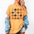 Folk Art Pumpkins Teacher Nurses Admin Witch Halloween Cute Women's Comfort Colors T-Shirt Mustard Folk Art Pumpkins Teacher Nurses Admin Witch Halloween Cute Women's Comfort Colors T-Shirt Mustard