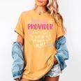Full Heart Daycare Provider Nanny Au Pair Pre-K Teacher Women's Comfort Colors T-Shirt Mustard