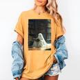 Ghost Library Halloween Book Reading Books Lover Teacher Women's Comfort Colors T-Shirt Mustard Ghost Library Halloween Book Reading Books Lover Teacher Women's Comfort Colors T-Shirt Mustard