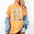 Ghost Science Teacher Chemistry Laboratory Halloween Costume Women's Comfort Colors T-Shirt Mustard Ghost Science Teacher Chemistry Laboratory Halloween Costume Women's Comfort Colors T-Shirt Mustard