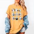 Ghosts With Books Library Halloween Men Women Kids Teacher Women's Comfort Colors T-Shirt Mustard Ghosts With Books Library Halloween Men Women Kids Teacher Women's Comfort Colors T-Shirt Mustard