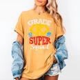 Grade K Super Squad Superhero Kindergarten Teacher Team Women's Comfort Colors T-Shirt Mustard