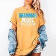Grammar Police Comma Unit English Teacher Grammar Teacher For Men Women Women's Comfort Colors T-Shirt Mustard Grammar Police Comma Unit English Teacher Grammar Teacher For Men Women Women's Comfort Colors T-Shirt Mustard