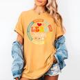 Groovy Lead Teacher Appreciation Back To School Women's Comfort Colors T-Shirt Mustard Groovy Lead Teacher Appreciation Back To School Women's Comfort Colors T-Shirt Mustard