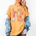 Groovy In My Spooky Teacher Era Halloween Party Boo Women's Comfort Colors T-Shirt Mustard