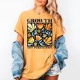 Growth Not Perfection Abstract Florals SPED Teacher Women's Comfort Colors T-Shirt Mustard Growth Not Perfection Abstract Florals SPED Teacher Women's Comfort Colors T-Shirt Mustard