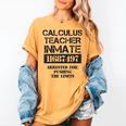 Halloween Calculus Teacher Prisoner Costume Women's Comfort Colors T-Shirt Mustard