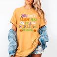 Halloween You Cant Scare Me Im A Middle School Teacher Women's Comfort Colors T-Shirt Mustard Halloween You Cant Scare Me Im A Middle School Teacher Women's Comfort Colors T-Shirt Mustard