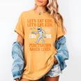 Halloween Lets Eat Kids Punctuation Teacher Women's Comfort Colors T-Shirt Mustard