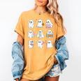 Halloween Ghost Speech Therapy SLP Fall Teacher Tee Women's Comfort Colors T-Shirt Mustard Halloween Ghost Speech Therapy SLP Fall Teacher Tee Women's Comfort Colors T-Shirt Mustard