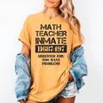 Halloween Math Teacher Prisoner Costume Women's Comfort Colors T-Shirt Mustard Halloween Math Teacher Prisoner Costume Women's Comfort Colors T-Shirt Mustard