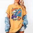 Halloween Skeleton Geography Teacher Pumpkin Bats Classroom Women's Comfort Colors T-Shirt Mustard Halloween Skeleton Geography Teacher Pumpkin Bats Classroom Women's Comfort Colors T-Shirt Mustard