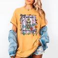Halloween Skeleton Teacher I'Ll Just Wait Until It's Quiet Women's Comfort Colors T-Shirt Mustard Halloween Skeleton Teacher I'Ll Just Wait Until It's Quiet Women's Comfort Colors T-Shirt Mustard