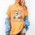 Halloween Teacher You Can't Scare Me I Teach Fourth Grade Women's Comfort Colors T-Shirt Mustard