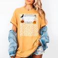 Halloween Teacher Composition Book Notebook Matching Group Women's Comfort Colors T-Shirt Mustard