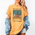 Halloween Teacher I'Ll Just Wait Until It's Quiet Women's Comfort Colors T-Shirt Mustard Halloween Teacher I'Ll Just Wait Until It's Quiet Women's Comfort Colors T-Shirt Mustard