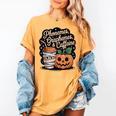 Halloween Teacher Phonemes Graphemes Caffeine Coffee Lover Women's Comfort Colors T-Shirt Mustard Halloween Teacher Phonemes Graphemes Caffeine Coffee Lover Women's Comfort Colors T-Shirt Mustard