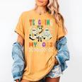 Halloween Teaching My Boos Cute Ghost Teacher Life Costume Women's Comfort Colors T-Shirt Mustard Halloween Teaching My Boos Cute Ghost Teacher Life Costume Women's Comfort Colors T-Shirt Mustard