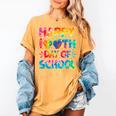Happy 100th Day Of School Teacher Student 100 Days Tie Dye Men Women Kids Women's Comfort Colors T-Shirt Mustard
