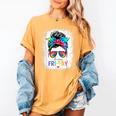 Happy Fri-Yay Friday Teacher Life Happy Friday Women's Comfort Colors T-Shirt Mustard Happy Fri-Yay Friday Teacher Life Happy Friday Women's Comfort Colors T-Shirt Mustard