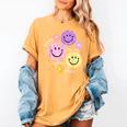 Happy To See Your Face Teacher Flower Back To School Women's Comfort Colors T-Shirt Mustard