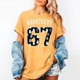 Haunted By 6 7 67 Six Seven Halloween Teacher Mom Women's Comfort Colors T-Shirt Mustard