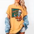 Haunted By 6-7 Six Seven 67 Math Teacher Halloween Skeleton Women's Comfort Colors T-Shirt Mustard Haunted By 6-7 Six Seven 67 Math Teacher Halloween Skeleton Women's Comfort Colors T-Shirt Mustard