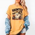 Haunted By 67 Teacher Ghost Pumpkin Halloween Costum Women's Comfort Colors T-Shirt Mustard Haunted By 67 Teacher Ghost Pumpkin Halloween Costum Women's Comfort Colors T-Shirt Mustard