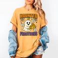 Haunted By Fractions Math Halloween Teacher Women's Comfort Colors T-Shirt Mustard Haunted By Fractions Math Halloween Teacher Women's Comfort Colors T-Shirt Mustard